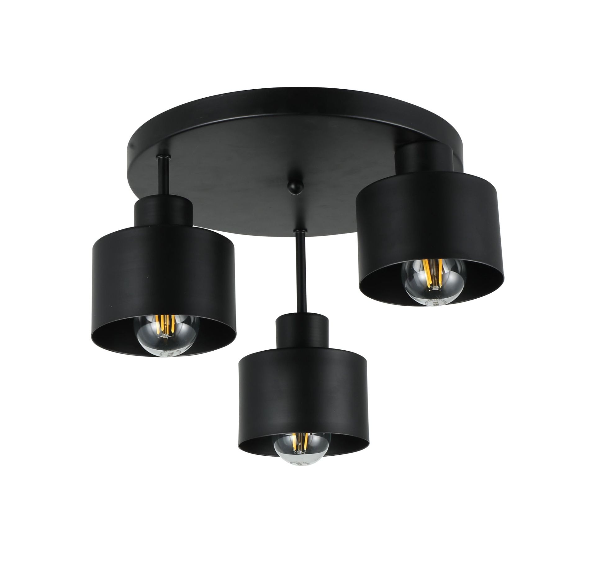 Потолочная люстра VALESO G 07522/3 Matte Black, черная Потолочная люстра VALESO G 07522/3 Matte Black, черная