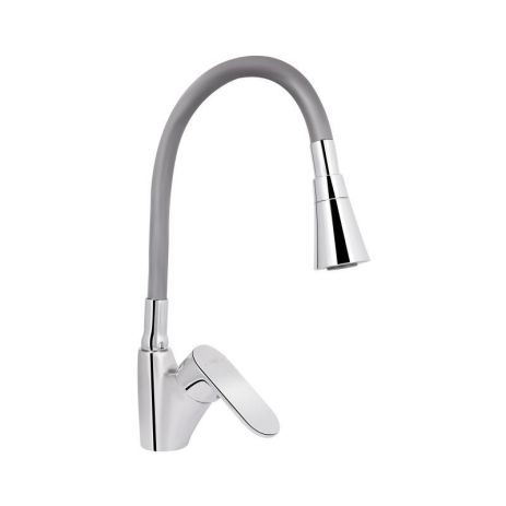 Смеситель для кухни Lidz Tani 007F3 с гибким изливом (k40) LDTAN007F3GCR31869 Grey / Chrome