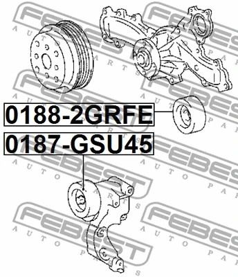 Обводной ролик поликлинового ремня Toyota (FAW) Coaster/Lexus IS/Toyota (FAW) Land Cruiser, FEBEST (01882GRFE) Обводной ролик поликлинового ремня Toyota (FAW) Coaster/Lexus IS/Toyota (FAW) Land Cruiser, FEBEST (01882GRFE)