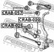 Сайлентблок передней поперечной тяги Dodge Charger/Chrysler 300C, FEBEST (CRAB020)