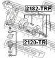 Опора шарова переднього нижнього важеля Lincoln Navigator/Aviator/Ford F-150, FEBEST (2120TR)