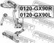 Опора шарова передня нижня права Toyota Cresta IV/Chaser/Mark II VI, FEBEST (0120GX90R)