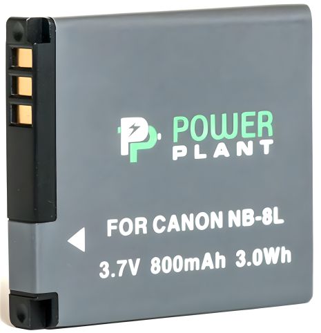 PowerPlant акумулятор Canon NB-8L 800mAh, 3.7V, 3Wh