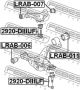 Опора шаровая переднего нижнего рычага Land Rover Discovery III/Discovery IV/LR3 III, FEBEST (2920DIIILF)
