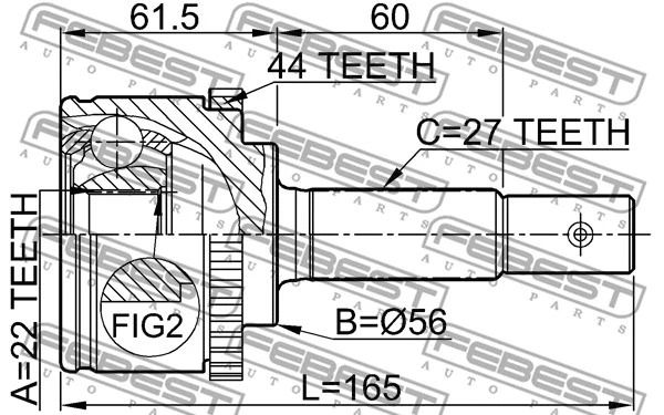 ШРУС наружный 22x56x27 Nissan Primera/Nissan Primera Break/Nissan Primera Traveller, FEBEST (0210P11A44) ШРУС наружный 22x56x27 Nissan Primera/Nissan Primera Break/Nissan Primera Traveller, FEBEST (0210P11A44)