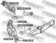 Тяга задняя поперечная верхняя Dodge Avenger/Chrysler 200/Dodge JC, FEBEST (2025JOURUPR)