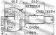 ШРУС наружный 29x54x25 Mitsubishi Carisma/Volvo S40 I/Volvo V40, FEBEST (0410DA2A43)