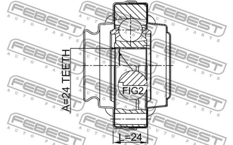 ШРКШ внутрішній задній 24x80 BMW 1/BMW 3/BMW 3 Touring, FEBEST (1911E87R) ШРКШ внутрішній задній 24x80 BMW 1/BMW 3/BMW 3 Touring, FEBEST (1911E87R)