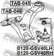 Опора шаровая передняя нижняя левая Lexus ES/Toyota Camry/Avalon, FEBEST (0120GSV40LH)