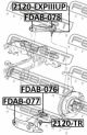 Сайлентблок переднього верхнього важеля Lincoln Aviator/Mercury Mountaineer, FEBEST (FDAB078)