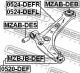 Рычаг передний левый Ford Fiesta VII/Fiesta VI/Fiesta, FEBEST (0524DEFL)