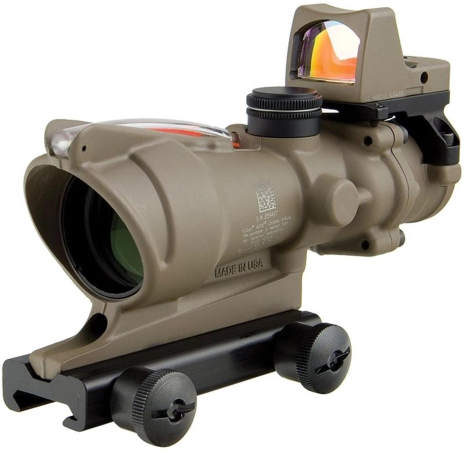 Комплект призматичний приціл TRIJICON ACOG 4x32 BAC і коліматор RMR 3.25 МОА FDE (TA31-D-100570) Комплект призматичний приціл TRIJICON ACOG 4x32 BAC і коліматор RMR 3.25 МОА FDE (TA31-D-100570)