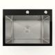 60*45 Мойка стеклянная Valeso Handmade BLACK GLASS