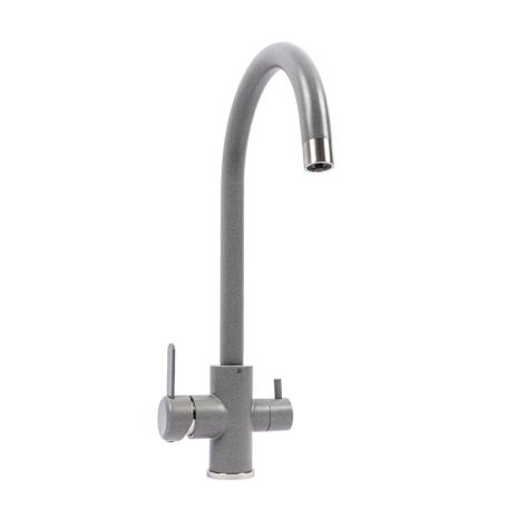 9A NESP (8204) смеситель кухонный Platinum СЕРЫЙ МУСОН