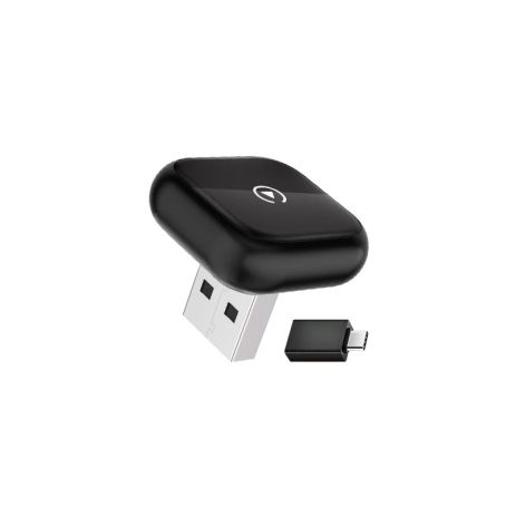 Адаптер бездротовий 2в1 для Apple Carplay/Android Auto USB/WIFI/5GHz Bluetooth 5.0 (C003K) Black
