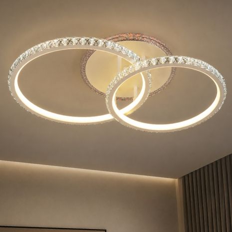 Акриловая светодиодная люстра Sirius B YT393 /2 (80W+12W RGB)
