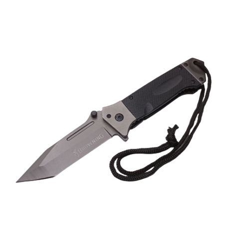 Нож карманный складной Browning АК 713 US Tanto черный 22 см