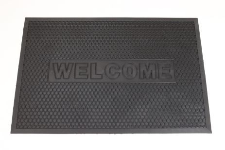 Коврик входной резиновый соты Welcome 60*90 см 2607/black