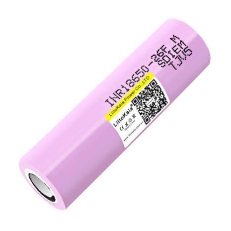 Акумулятор LiitoKala INR18650-26F високострумовий 3.7V 20А 2600mAh Pink Акумулятор LiitoKala INR18650-26F високострумовий 3.7V 20А 2600mAh Pink