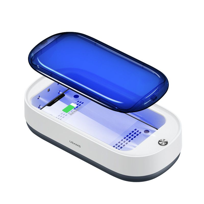 Универсальный дезинфектор USAMS US-ZB151 Multi-function Ultraviolet Sterilizer With Wireless |15W| white Универсальный дезинфектор USAMS US-ZB151 Multi-function Ultraviolet Sterilizer With Wireless |15W| white