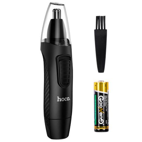 Триммер для носа HOCO Dry battery nose hair trimmer HP38 |AA Battery power, 130min| black