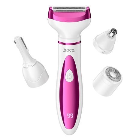 Тример-шейвер HOCO 4-in-1 ladies trimmer and shaver HP80 | 80 min | rose-red