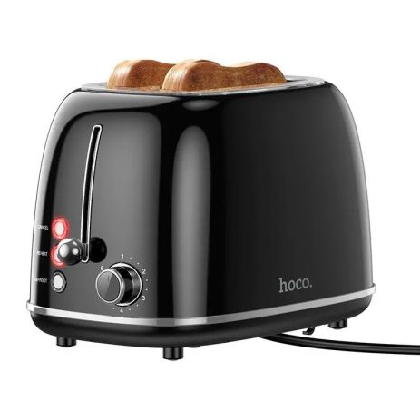 Тостер HOCO Kitchen retro toaster HJD11A |850W, 38mm slot, 6 levels| black