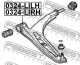Важіль передній лівий Honda City III/City, FEBEST (0324LILH)