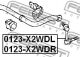 Тяга стабилизатора передняя левая Toyota Crown Royal/Mark X/Crown, FEBEST (0123X2WDL)