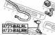 Тяга стабилизатора задняя левая Suzuki Gazelle/Alto II/Liana, FEBEST (0723BALRL)