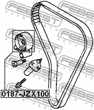Натяжной ролик ремня ГРМ Toyota Cresta IV, FEBEST (0187JZX100)
