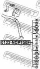 Тяга стабилизатора передняя Toyota Vios/Peugeot 107/Citroën C1, FEBEST (0123NCP150F)