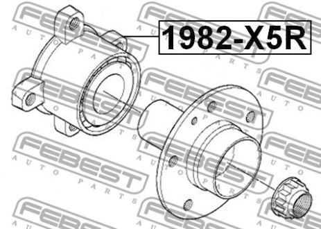Ступица заднего колеса BMW 5/BMW X5, FEBEST (1982X5R)