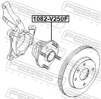 Ступица переднего колеса Chevrolet Epica (KL1_), FEBEST (1082V250F)