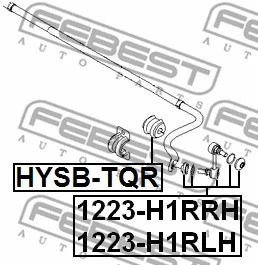 Тяга стабилизатора задняя левая Hyundai Grand Santa FÉ/Grand Starex Travel/Grand Starex 카고, FEBEST (1223H1RLH) Тяга стабилизатора задняя левая Hyundai Grand Santa FÉ/Grand Starex Travel/Grand Starex 카고, FEBEST (1223H1RLH)