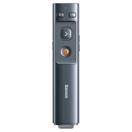 Умная указка Baseus Orange Dot Wireless Presenter (Red Laser) |100m, USB/Type-C Receiver| (battery version) grey