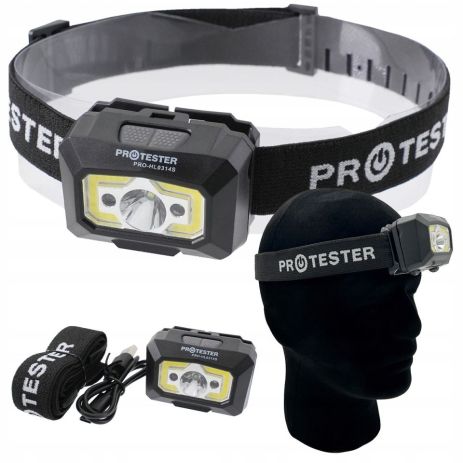 Светодиодный налобный фонарик (LED+COB) PROTESTER PRO-HL0314S
