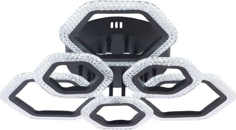 Потолочная люстра V LI8490C-3+3A BK, черная, LED 96W