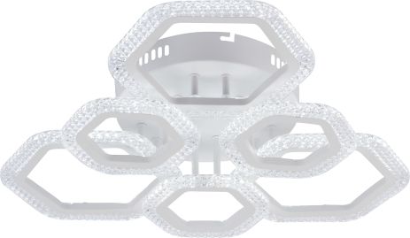 Люстра стельова V LI8490C-3+3A WH, біла, LED 96W Люстра стельова V LI8490C-3+3A WH, біла, LED 96W
