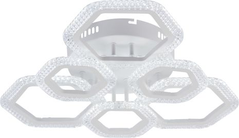 Люстра стельова V LI8490C-3+3A WH, біла, LED 96W