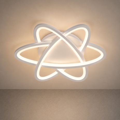 Потолочная люстра VALESO LI97016-480 WH, белая, LED Потолочная люстра VALESO LI97016-480 WH, белая, LED