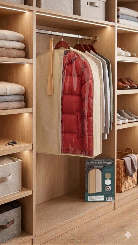 Чехол для объемной одежды 100*60 см EcoFabric