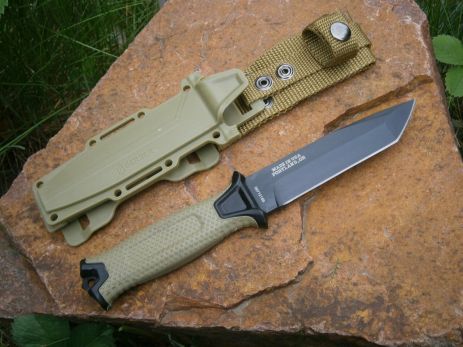 Нож туристический фултанг Gerber Portland Oregon 10567-ВМ US Тanto олива в чехле 24 см