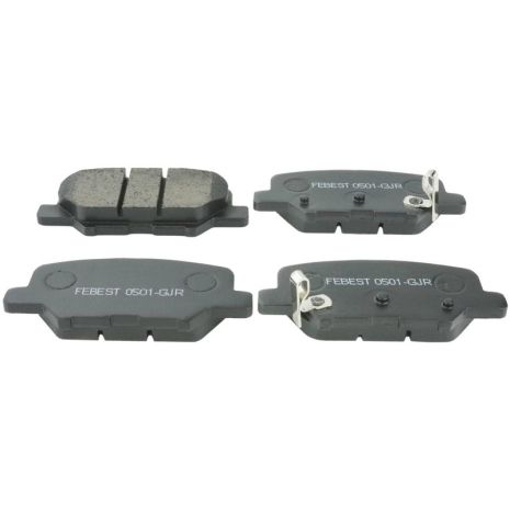 Гальмівні колодки задні Mazda 6/Citroen Aircross I/C3 Aircross I, FEBEST (0501GJR) Гальмівні колодки задні Mazda 6/Citroen Aircross I/C3 Aircross I, FEBEST (0501GJR)