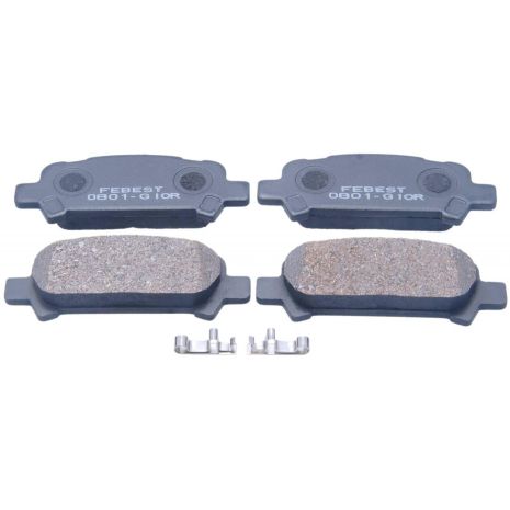 Колодки тормозные задние, комплект Mitsubishi Galant Fortis VIII/Lancer EX VIII, FEBEST (0801G10R)