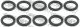 Кольцо уплотнительное трубки кондиционера pcs 10 Nissan Teana/Infiniti M/Q70, FEBEST (RINGAH028PCS10)