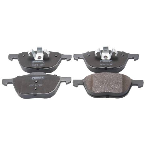 Колодки тормозные передние (с противоскрипной пластиной) Nissan/Ford/Mazda/Volvo, FEBEST (0501CRF)