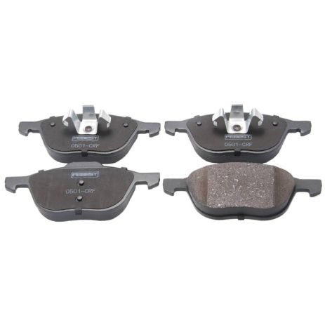 Колодки тормозные передние (с противоскрипной пластиной) Nissan/Ford/Mazda/Volvo, FEBEST (0501CRF)
