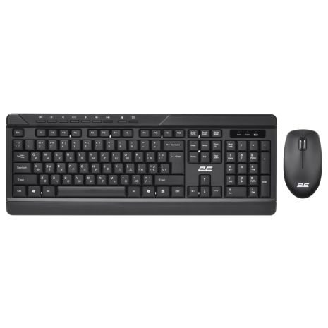 Клавіатура Бездротова 2E MK410 black+ миша UA UCRF