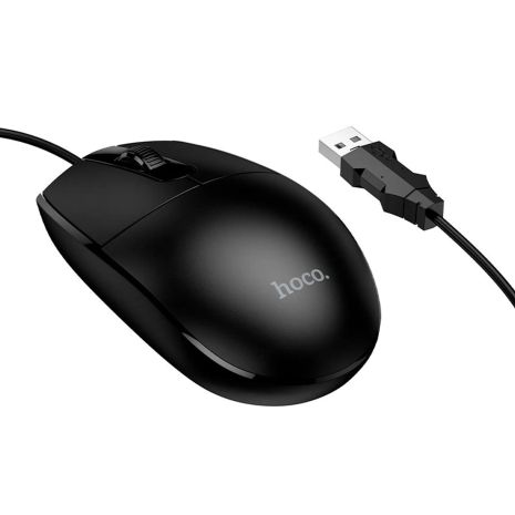 Проводная мышь Hoco GM50 black Проводная мышь Hoco GM50 black